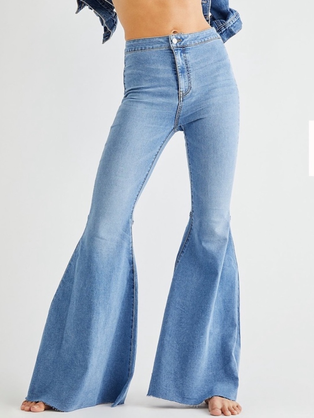 We the Free Just Float On High Waist Flare Jeans Sz 27